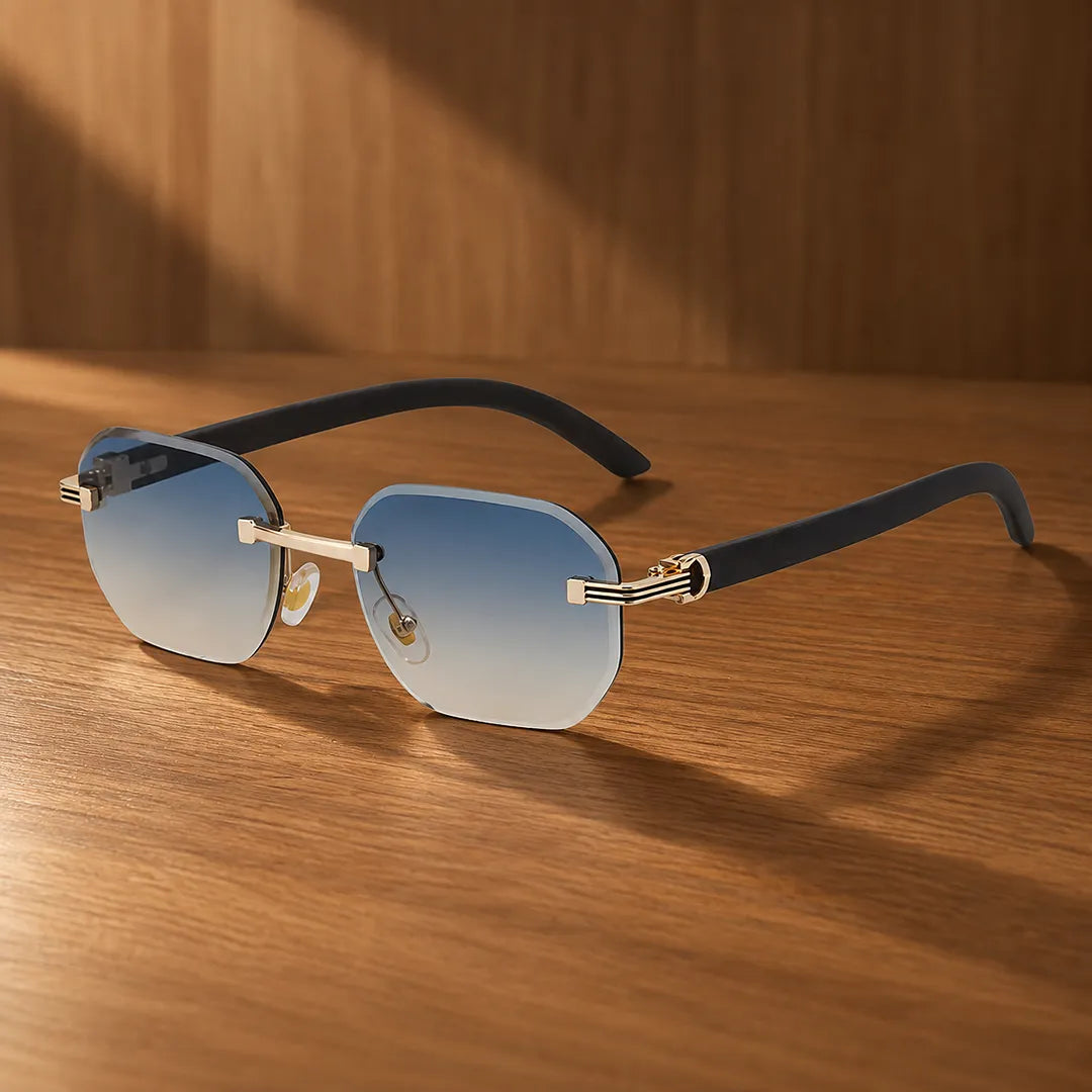 Modern Rimless Tinted Sunglasses