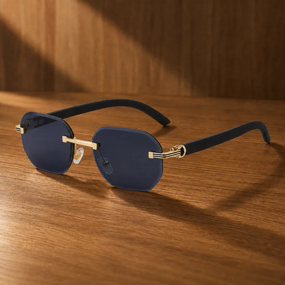 Modern Rimless Tinted Sunglasses
