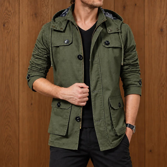 Modern Utility Hooded Jacket