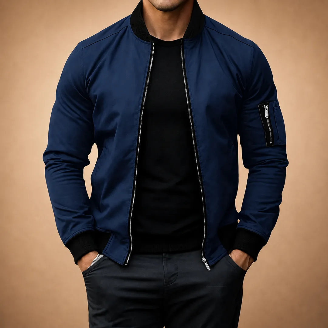Multi-Pocket Bomber Jacket
