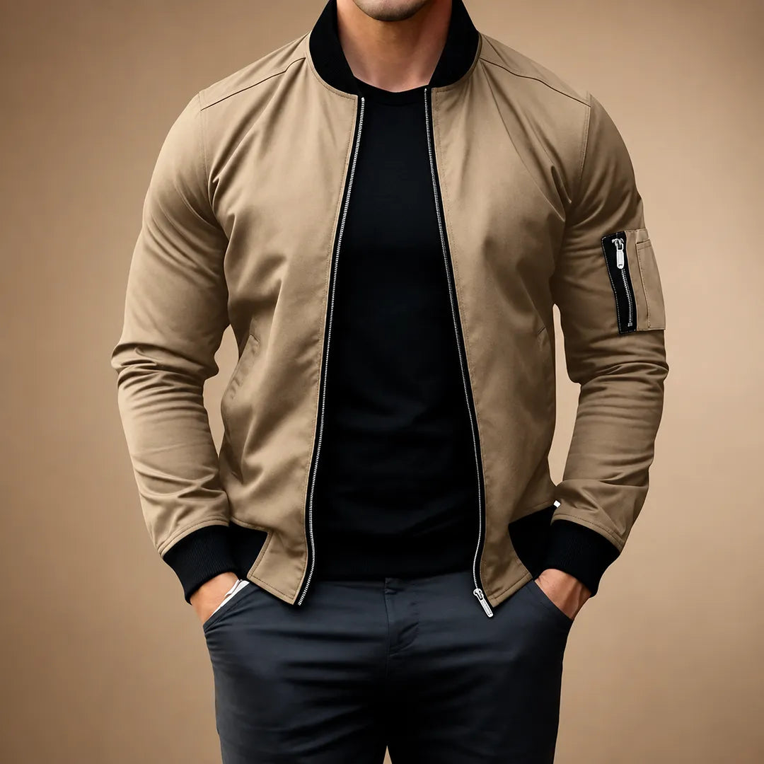 Multi-Pocket Bomber Jacket