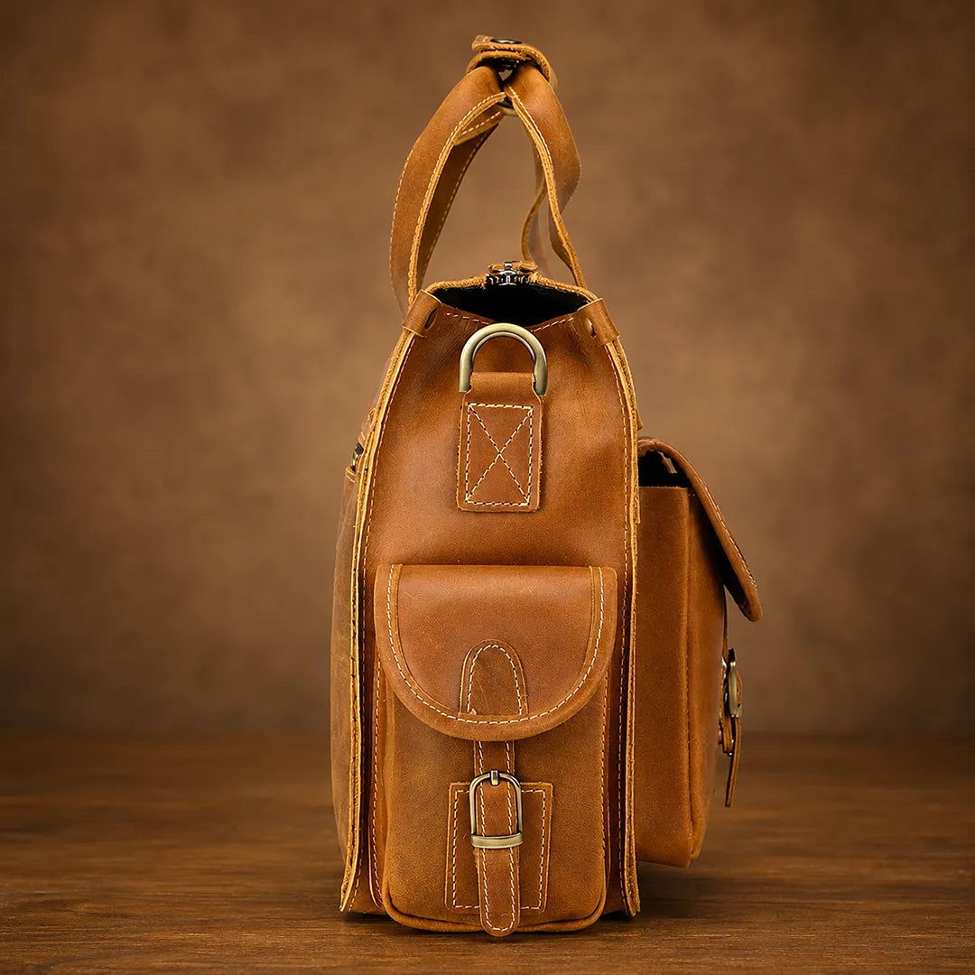 Structured Multi-Pocket Briefcase