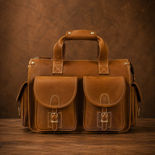 Structured Multi-Pocket Briefcase