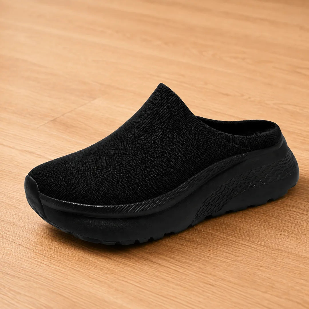 Open-Back Knit Sneakers