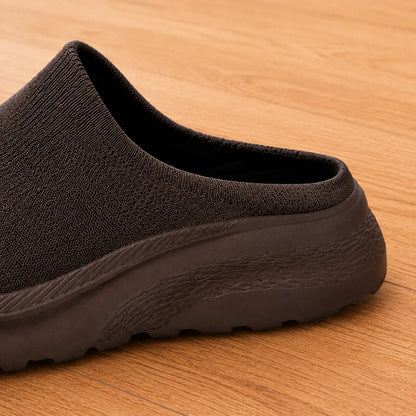Open-Back Knit Sneakers