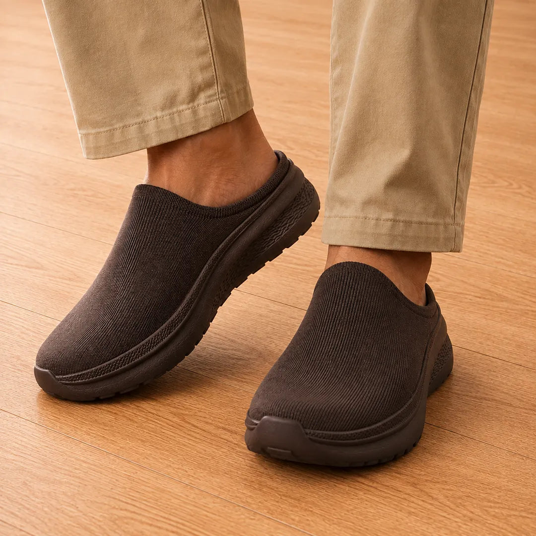Open-Back Knit Sneakers
