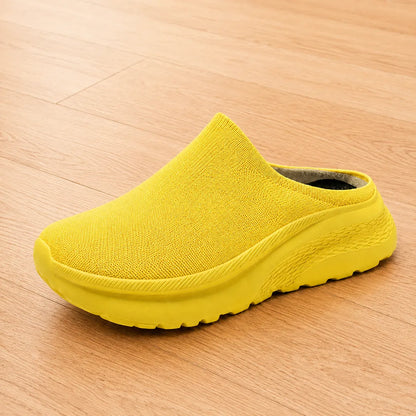 Open-Back Knit Sneakers