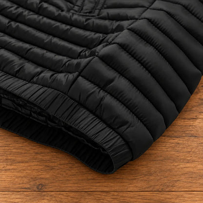 Paneled Hooded Puffer Jacket
