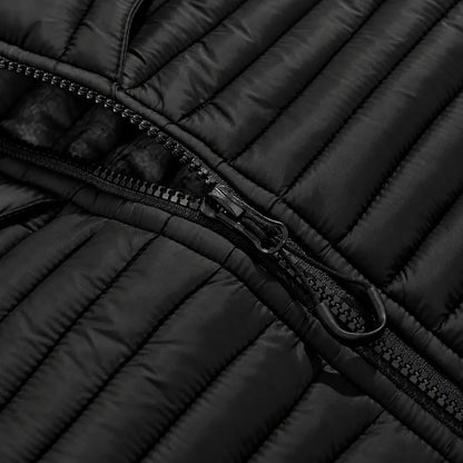 Paneled Hooded Puffer Jacket