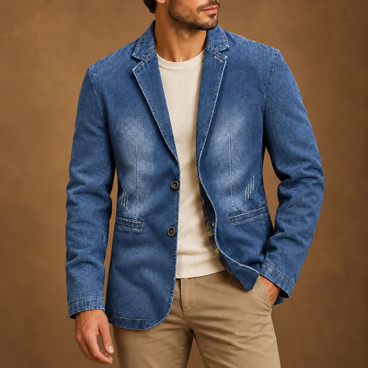 Patterned Casual Blazer