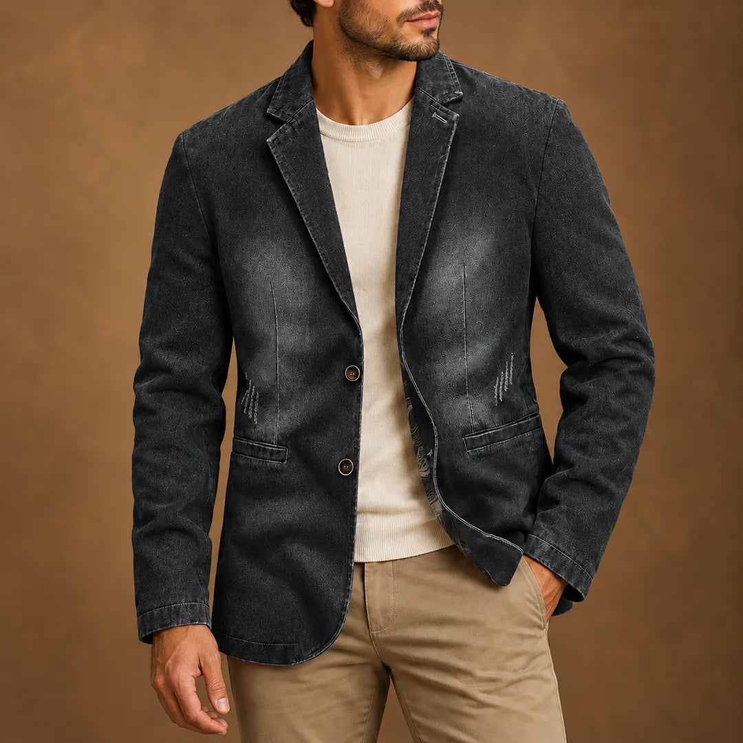 Patterned Casual Blazer
