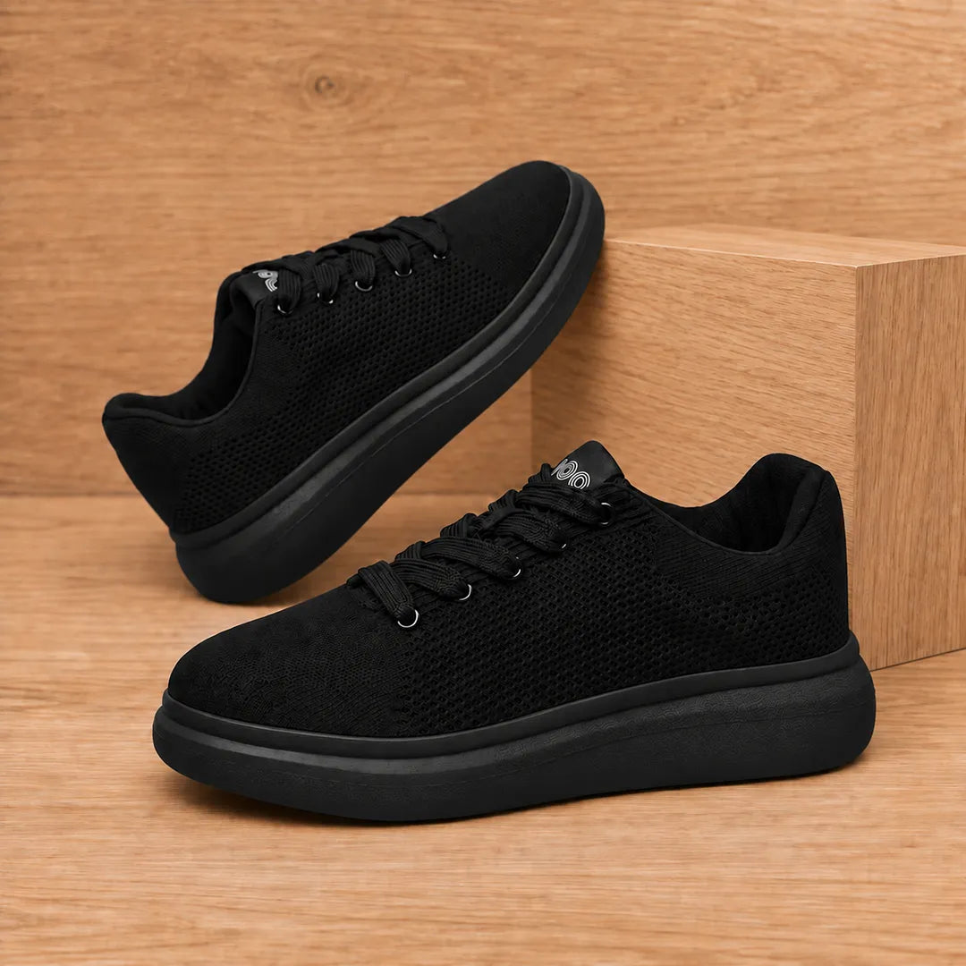 Patterned Knit Sneakers