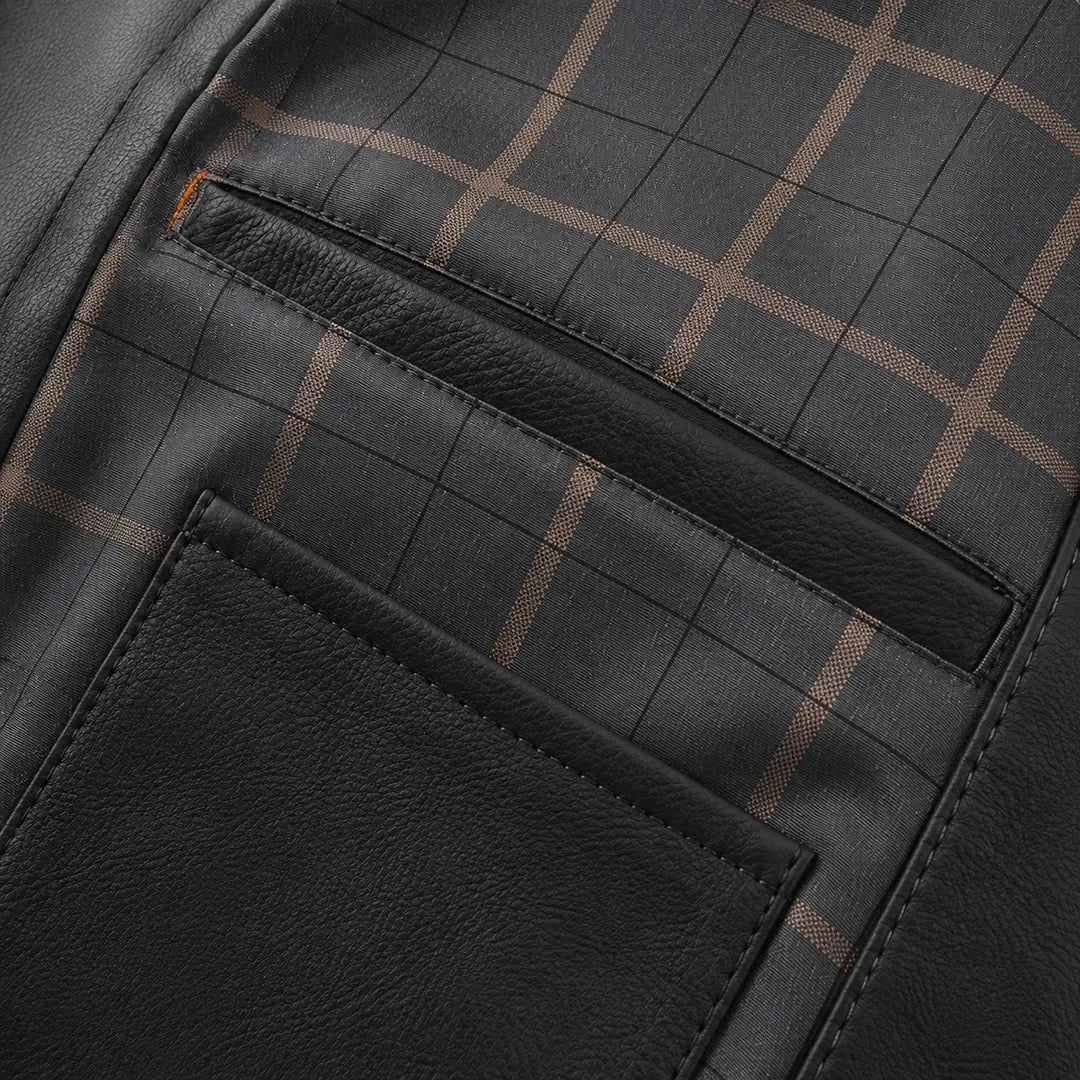 Plaid-Lined Blazer