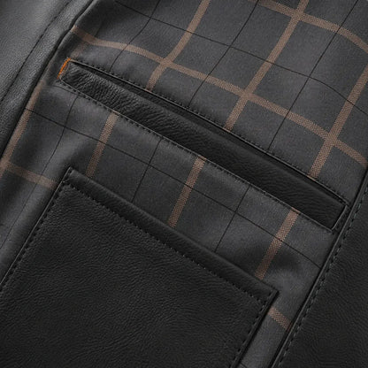 Plaid-Lined Blazer