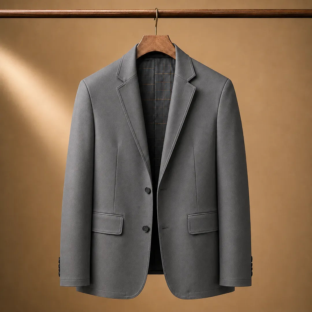 Plaid-Lined Blazer