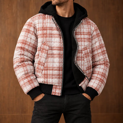 Classic Plaid Hooded Jacket