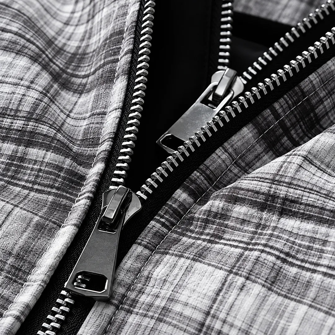 Classic Plaid Hooded Jacket