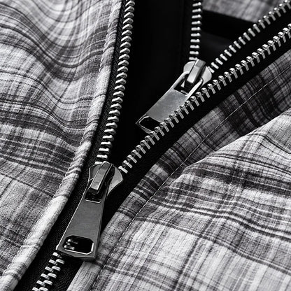 Classic Plaid Hooded Jacket