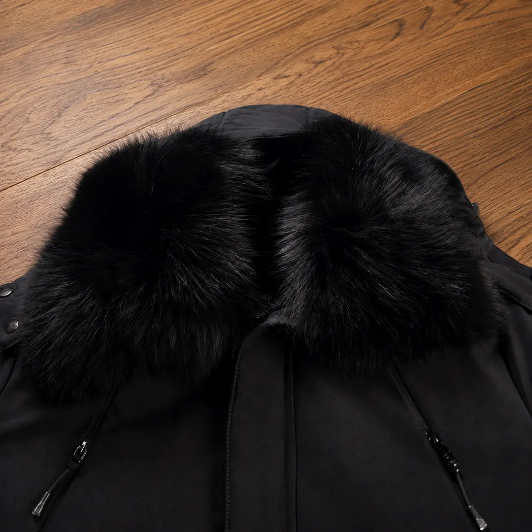 Plush Collar Down Coat