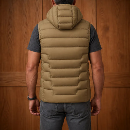 Quilted Hooded Puffer Vest