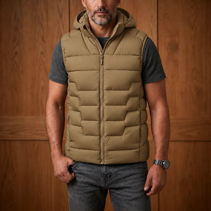Quilted Hooded Puffer Vest
