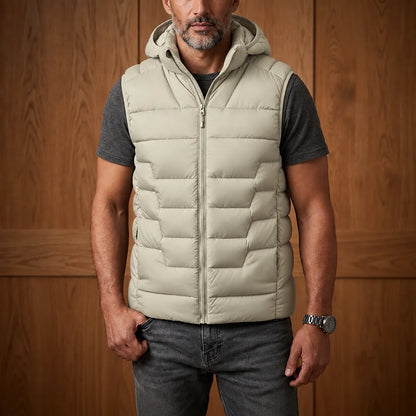 Quilted Hooded Puffer Vest