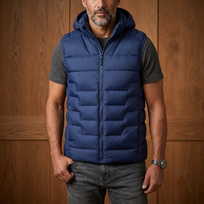 Quilted Hooded Puffer Vest
