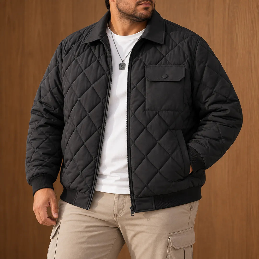 Refined Diamond Quilted Jacket
