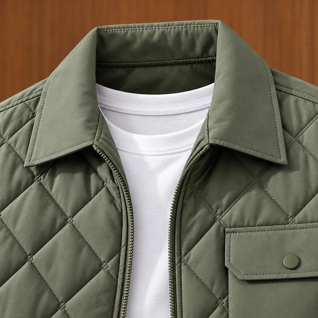 Refined Diamond Quilted Jacket