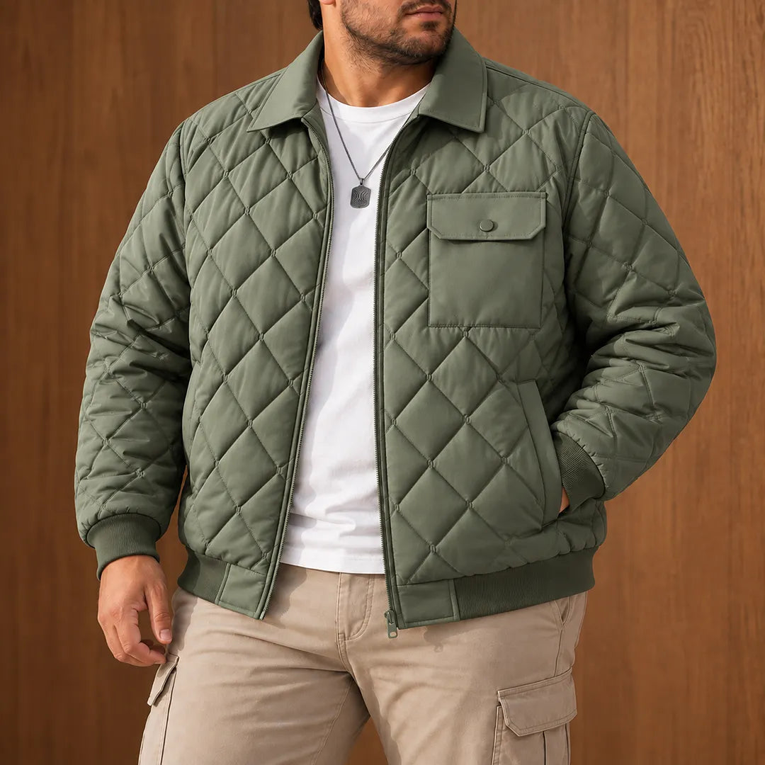 Refined Diamond Quilted Jacket