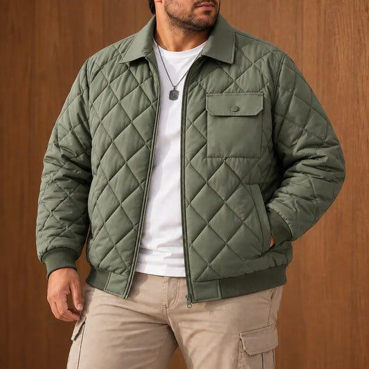 Refined Diamond Quilted Jacket