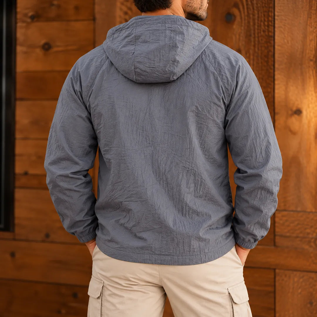 Relaxed Hooded Zip Jacket