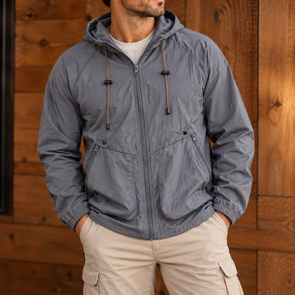 Relaxed Hooded Zip Jacket