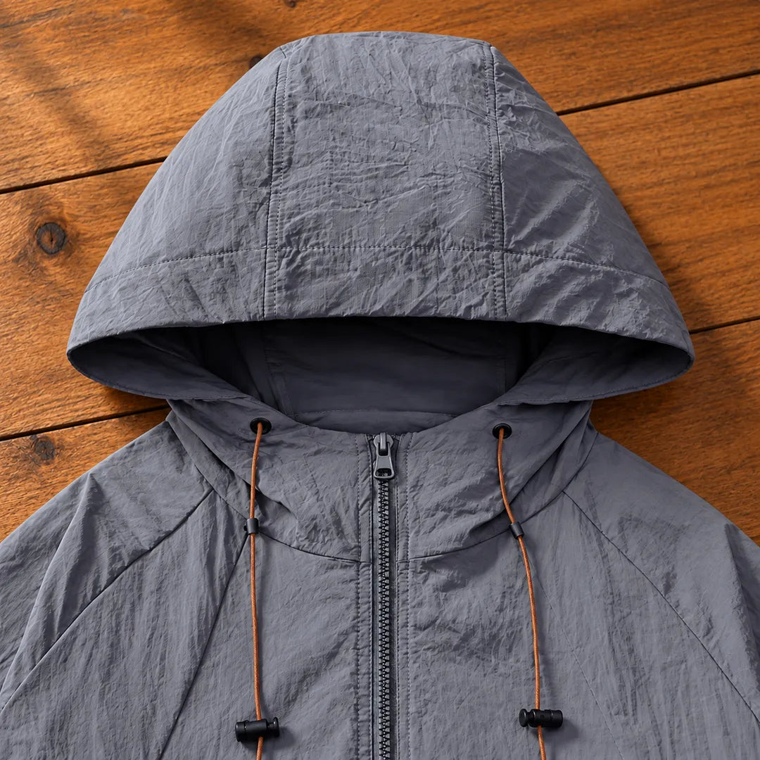 Relaxed Hooded Zip Jacket