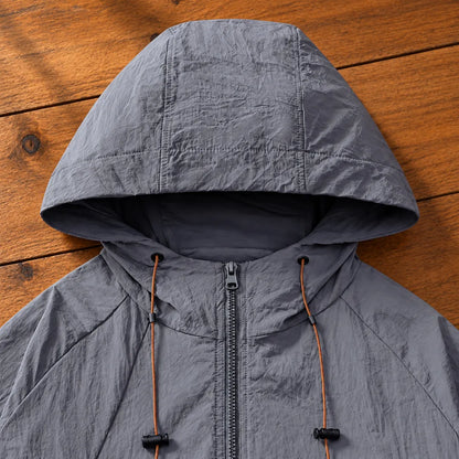 Relaxed Hooded Zip Jacket