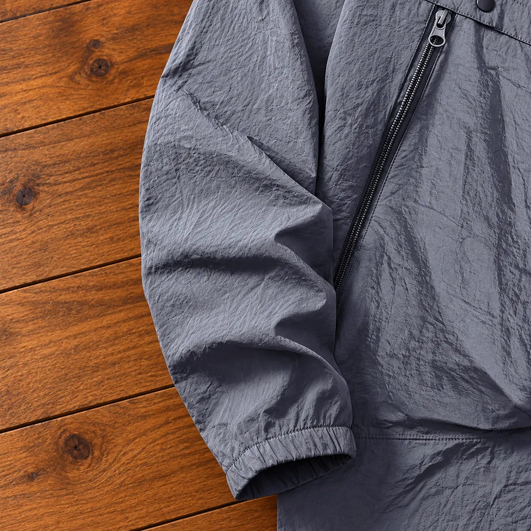 Relaxed Hooded Zip Jacket