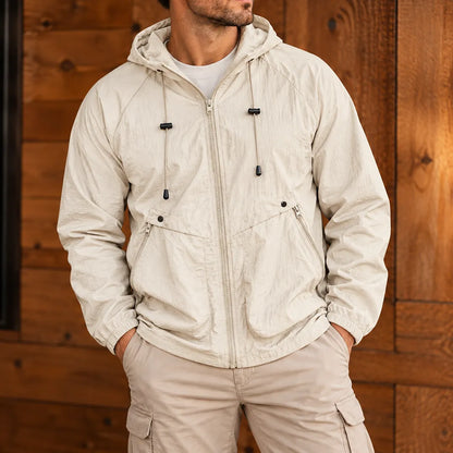 Relaxed Hooded Zip Jacket