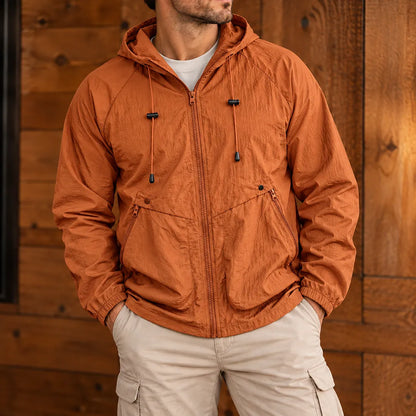 Relaxed Hooded Zip Jacket