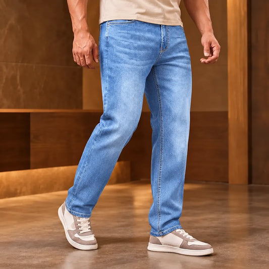 Relaxed Straight Leg Jeans