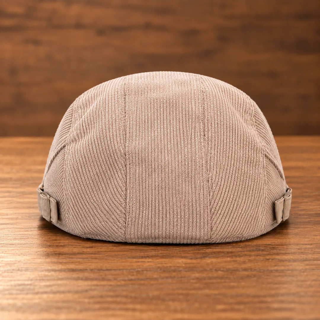 Ribbed Adjustable Flat Cap