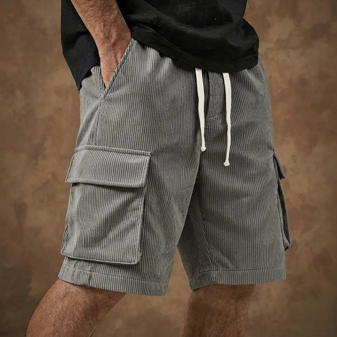 Ribbed Pocket Shorts