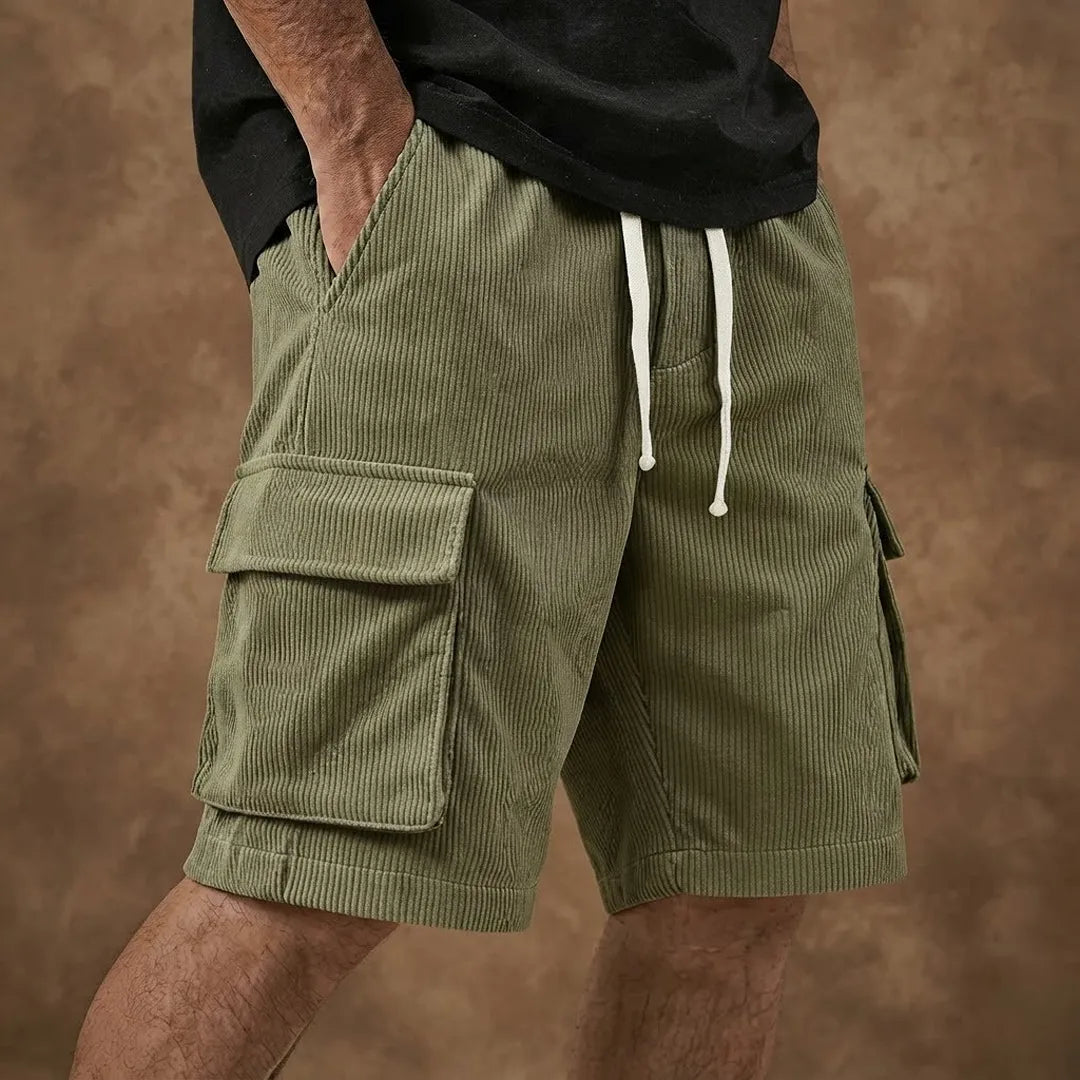 Ribbed Pocket Shorts