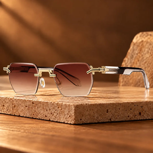 Rimless Square Sunglasses