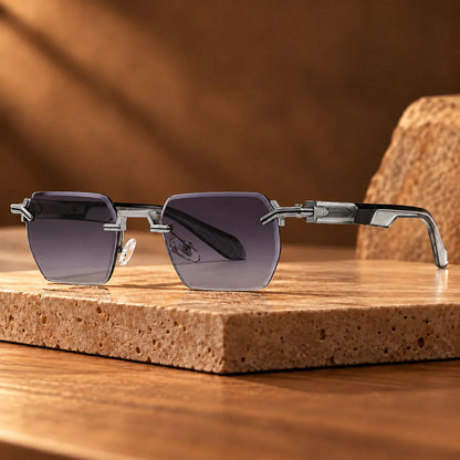 Rimless Square Sunglasses