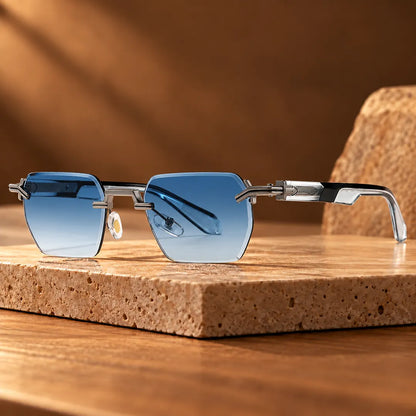 Rimless Square Sunglasses