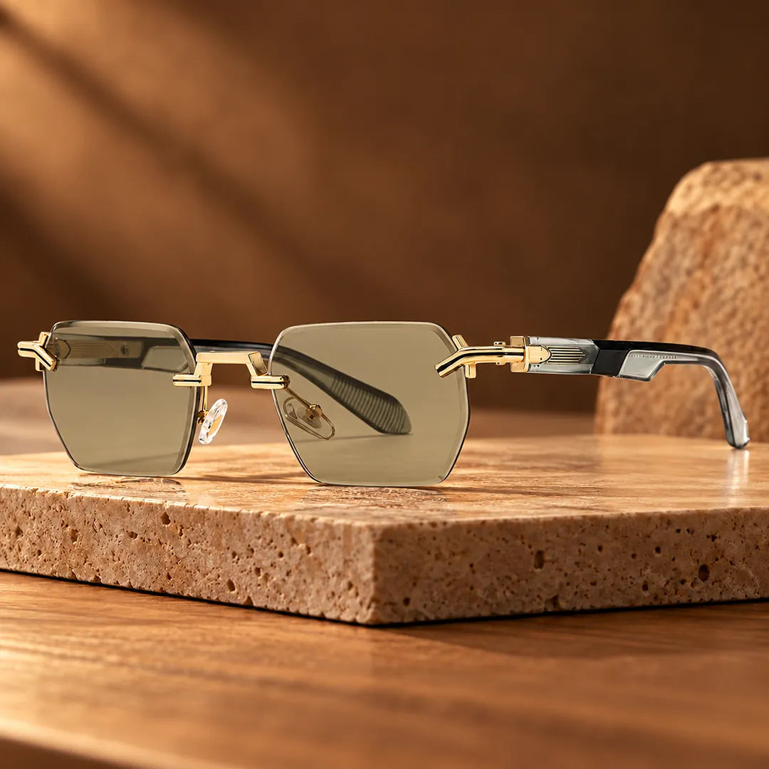 Rimless Square Sunglasses