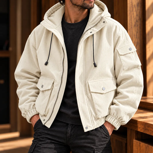 Rugged Hooded Utility Jacket