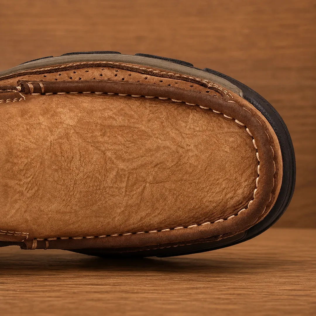 Rugged Stitched Ankle Boots