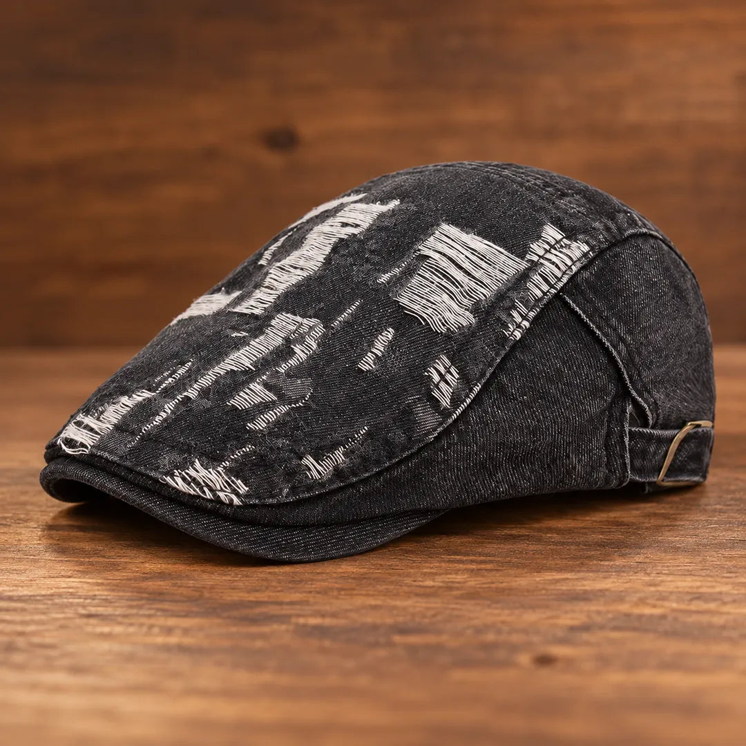Rugged Washed Flat Cap