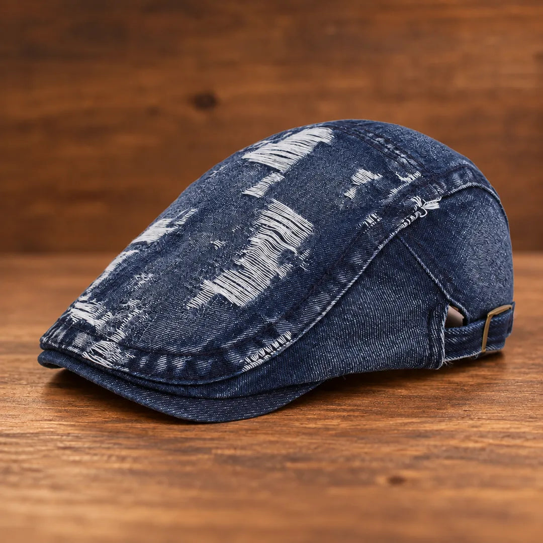 Rugged Washed Flat Cap
